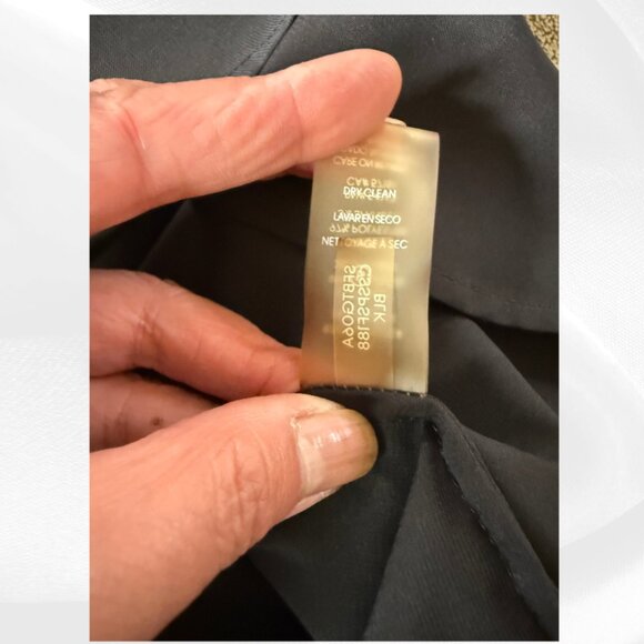 Calvin Klein Black Flutter Sleeve Blouse XL - New With Tags ✨ - Picture 9 of 15